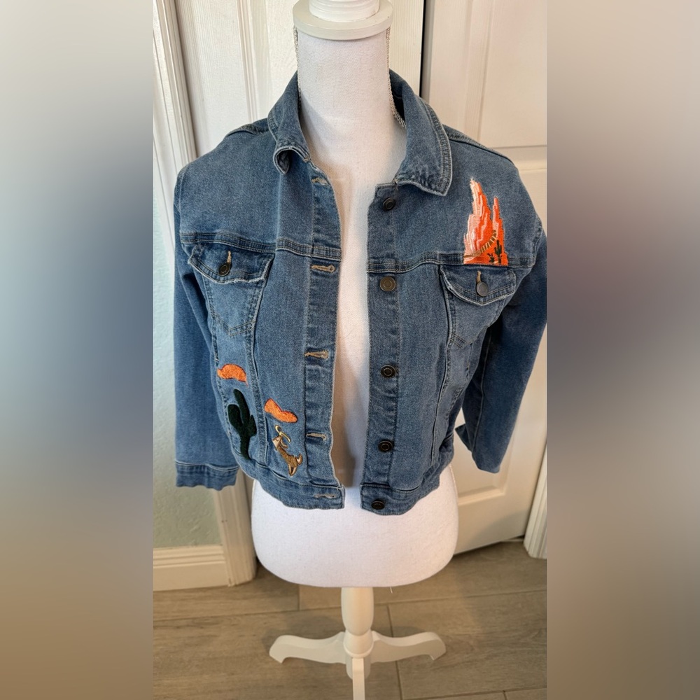 Disney Parks ily 4EVER Big Thunder Mountain Railroad Denim Jacket Girls 10